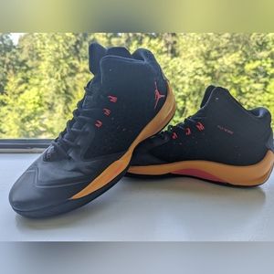 Nike Air jordan rising high Black Infrared Laser Orange like new MENS SZ 11.5